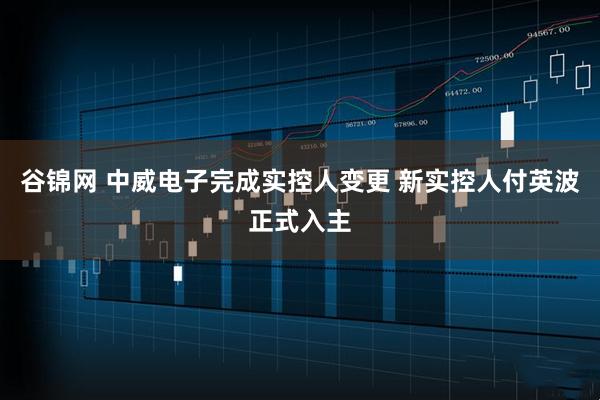 谷锦网 中威电子完成实控人变更 新实控人付英波正式入主